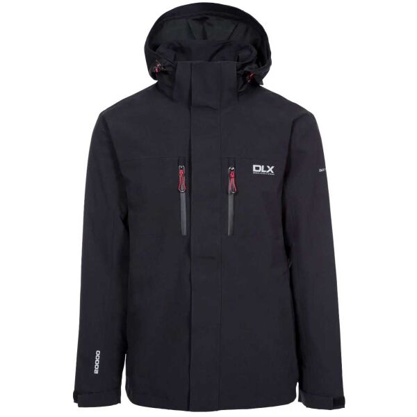 DLX OSWALT Herren-Regenjacke, schwarz, größe M