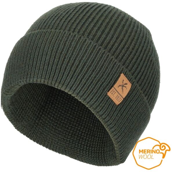 Klimatex WOOLY1 MERINO Mütze mit Merino, dunkelgrün, größe