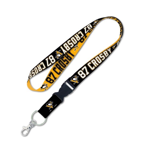 WinCraft LANYARD SIDNEY CROSBY - PENGUINS Schlüsselband, schwarz, größe os