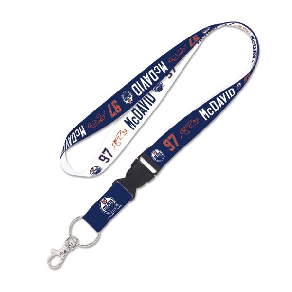 WinCraft LANYARD CONNOR McDAVID - OILERS Schlüsselband, dunkelblau, größe os