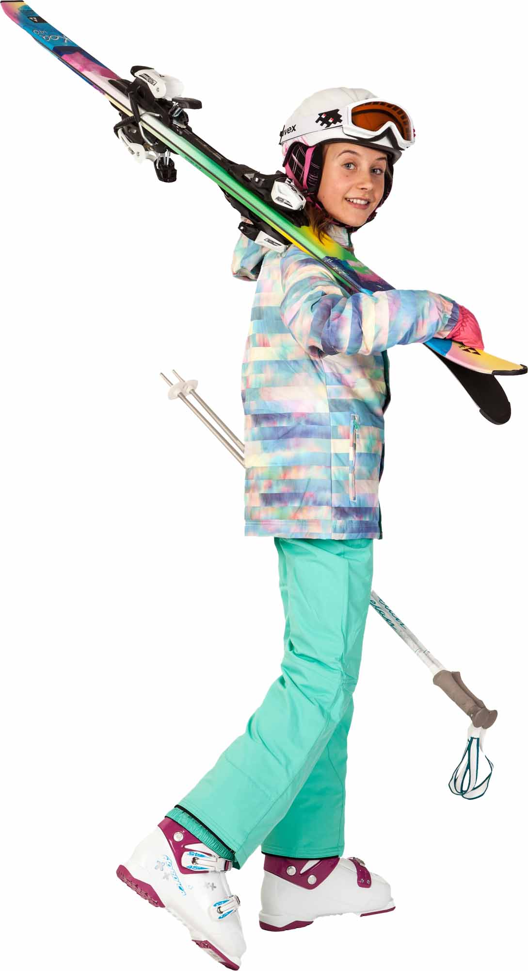 Dievčenska lyžiarska prilba