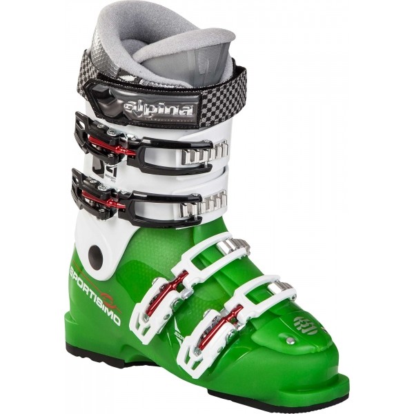 Alpina J4 Детски ски обувки, зелено, Veľkosť 23