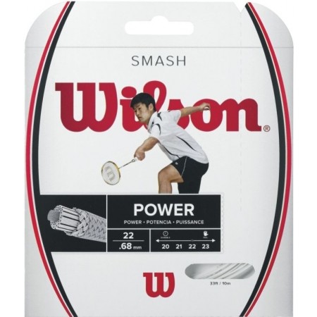 Wilson SMASH 66 WHITE - Corzi rachetă badminton