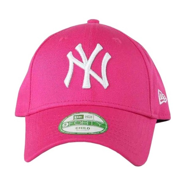 New Era 9FORTY KID MLB LEAGUE BASIC NEYYAN LS Дамска клубна шапка с козирка, розово, Veľkosť CHILD