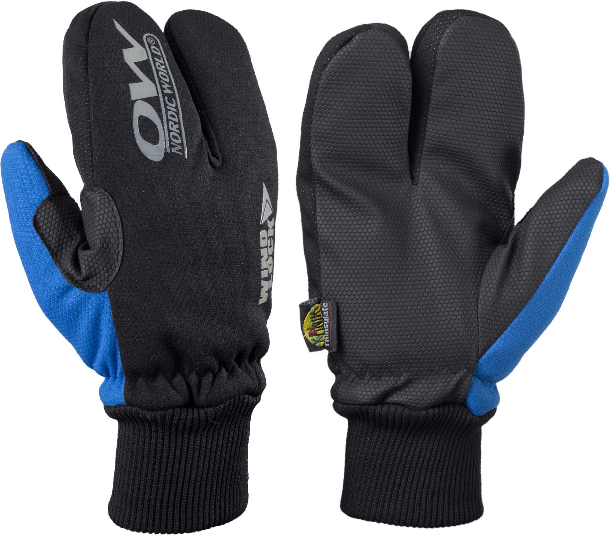 Мъжки ръкавици за ски бягане с три пръсти