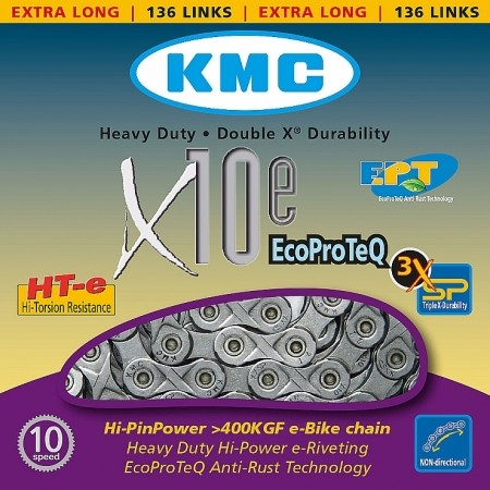 KMC ŘETĚZ X10E EPT NEREZ - Chain
