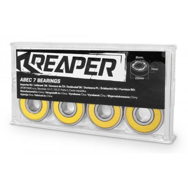 Reaper ABEC7 Резервен комплект лагери, жълто, veľkosť os