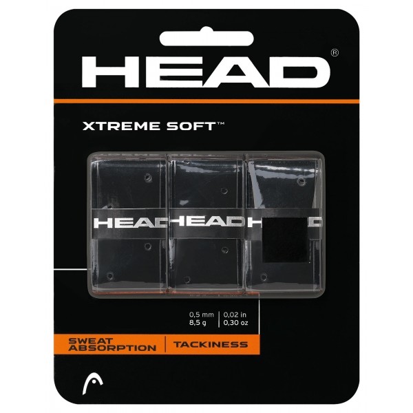 Head XTREME SOFT Tennis grip tape, black, size OS
