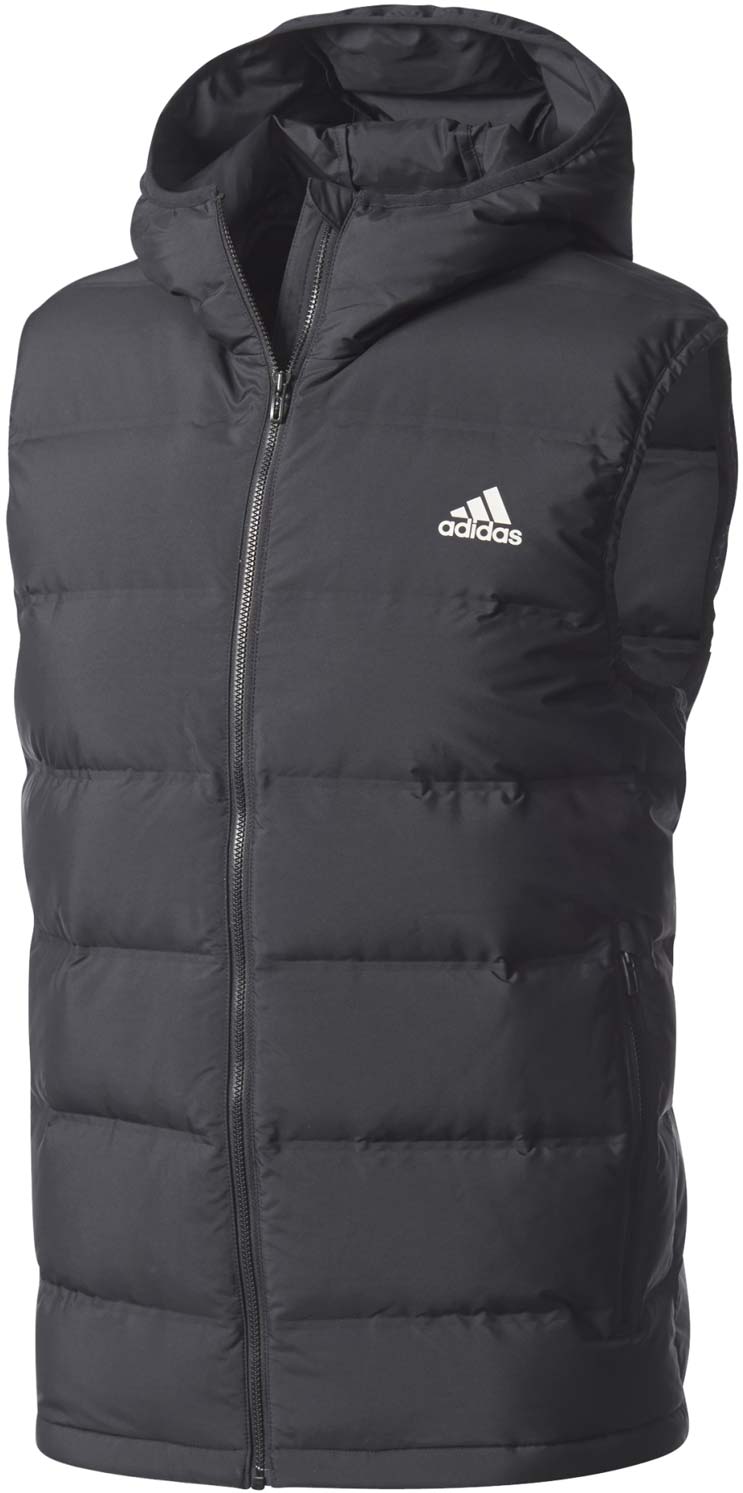 adidas helionic down hooded vest