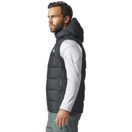 helionic down hooded vest