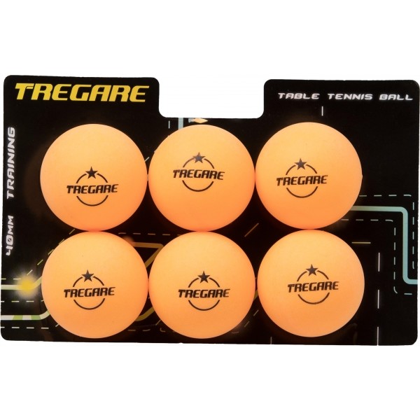 Tregare 1B6-U7B Pingpong Bälle, Orange, Größe Os