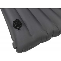 Inflatable mattress with a foot pump for two people