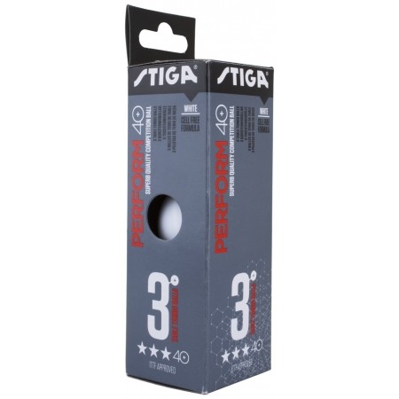 Stiga PERFROM WHTE 3-PACK - Топчета за тенис на маса