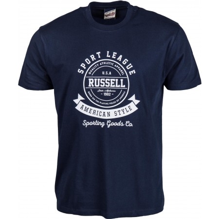 Russell Athletic S/S CREW TEE WITH RAISED ROSETTE PRINT - Men’s T-shirt