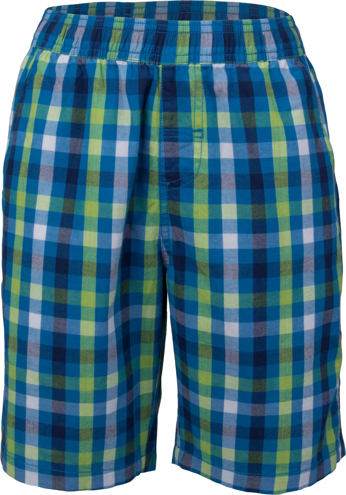 Boys’ shorts with checked pattern