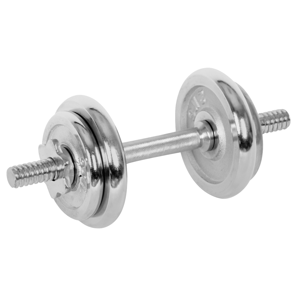 ONE-HAND WEIGHT 7.5 kg CHROME - One-hand adjustable weight