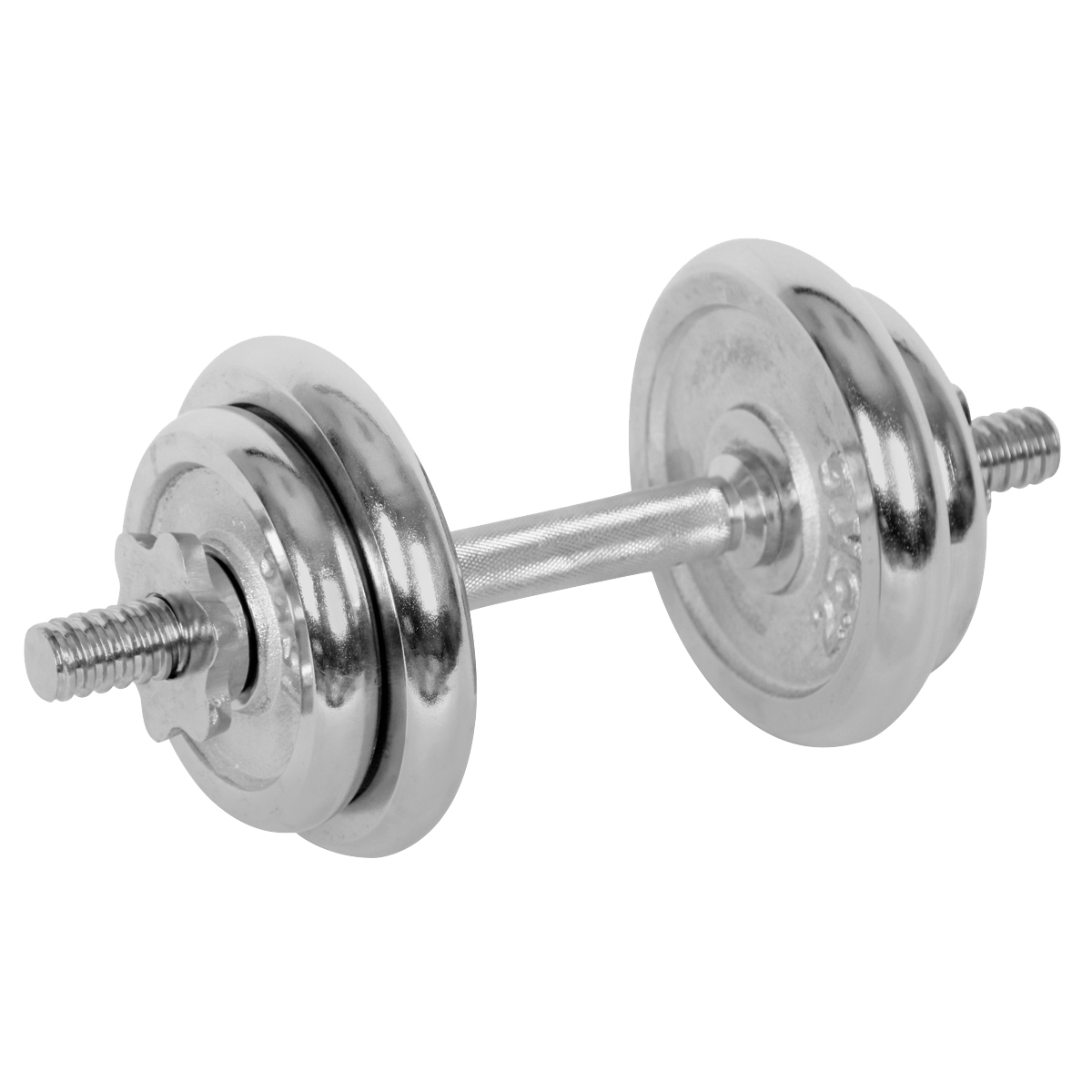 ONE-HAND WEIGHT 10 kg CHROME - One-hand adjustable weight