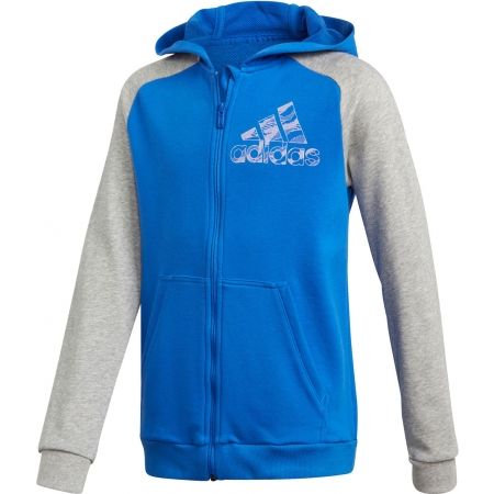 adidas COMMERCIAL PACK FULL ZIP HOODIE - Chlapecká mikina