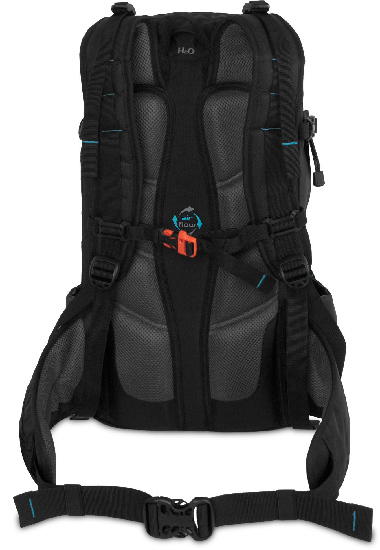 Double chamber ski mountaineering backpack