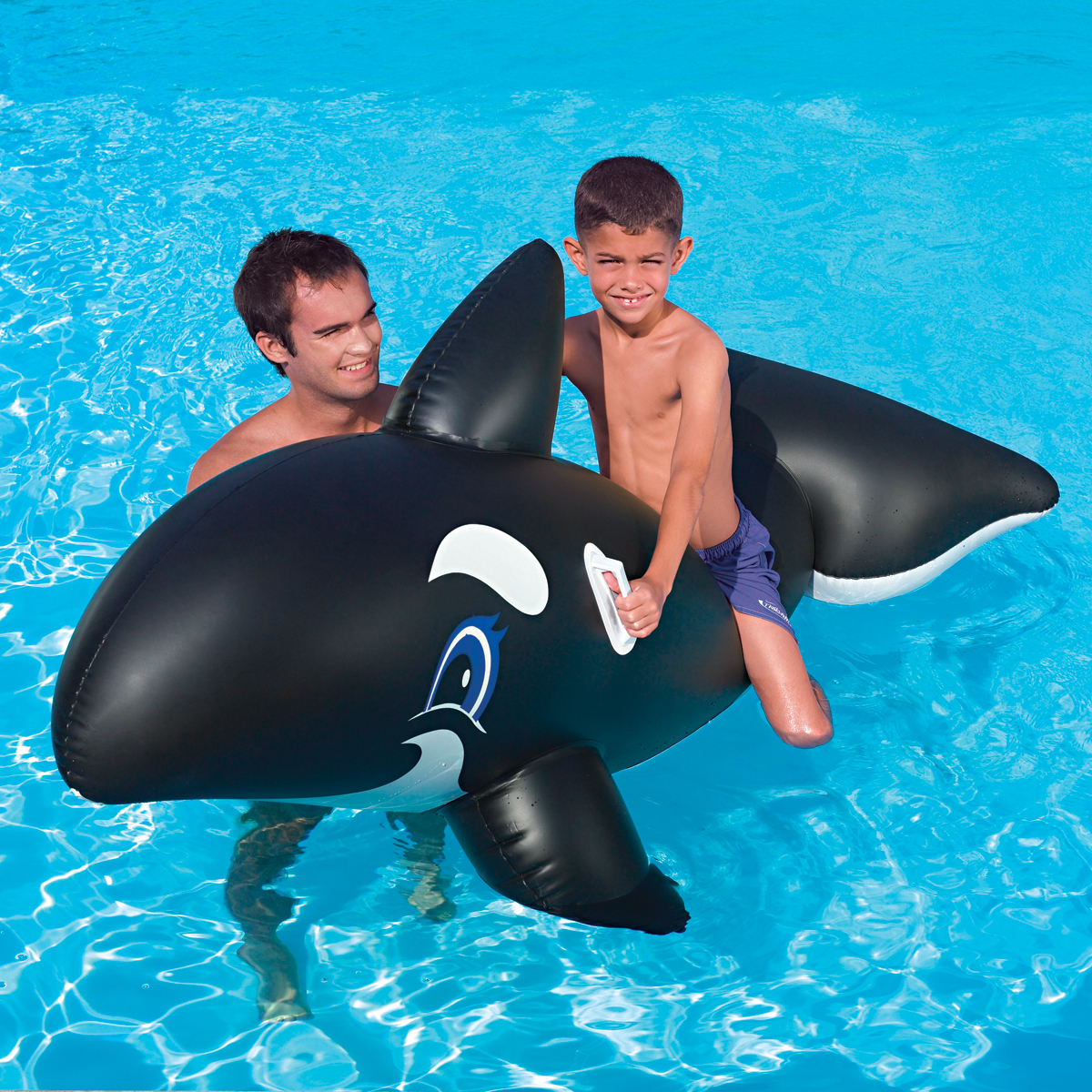 JUMBO WHALE RIDER - Inflatable whale