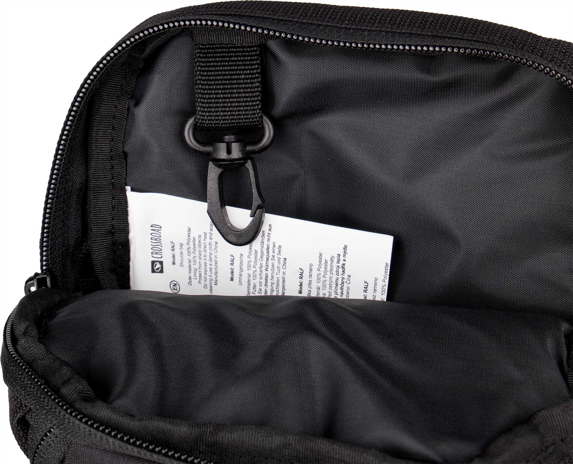005 black - Cestovní taška na doklady