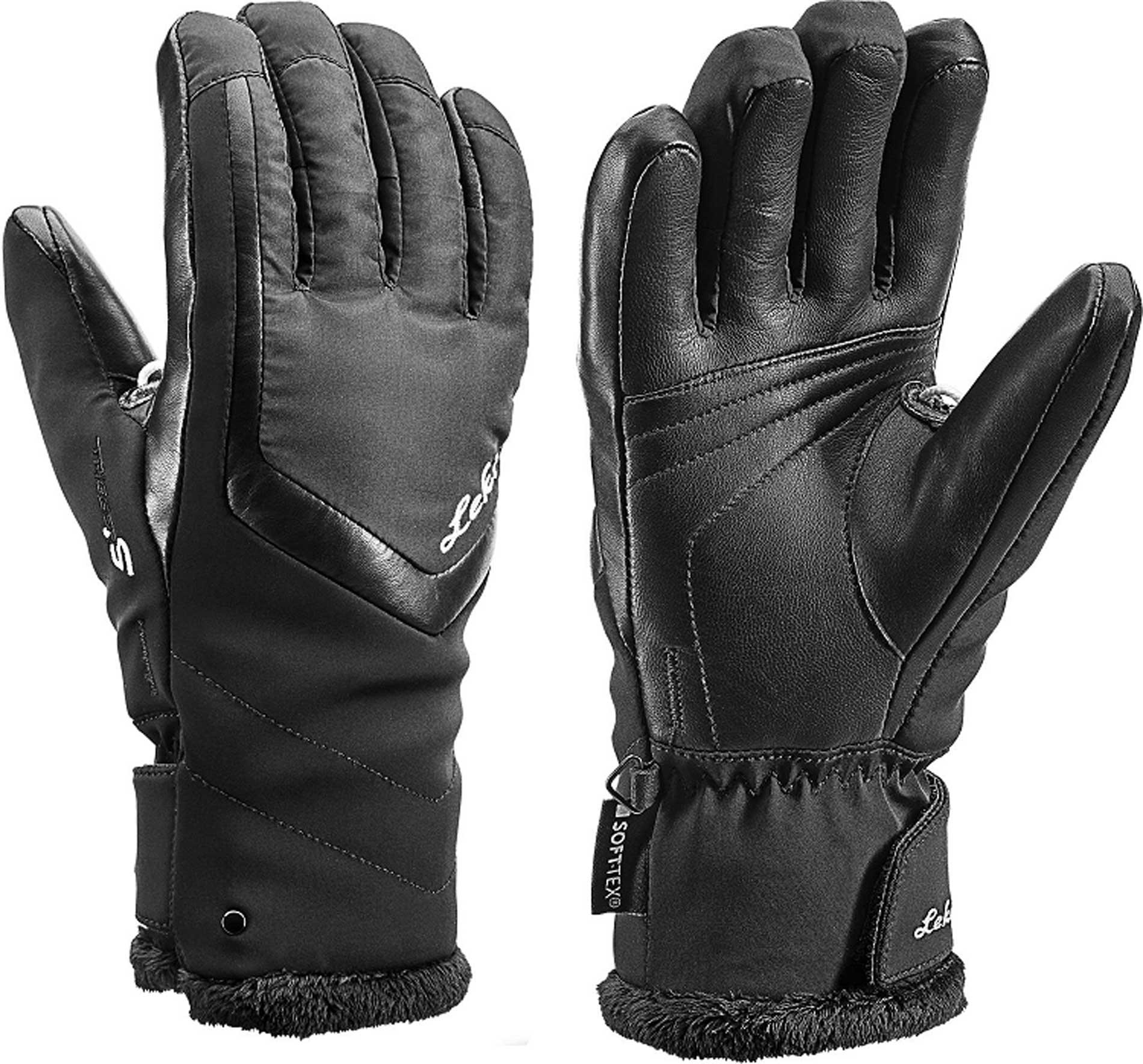 Leki Stella S Glove W Black 640824201/ Women's Ski Clothing Gloves & Mitts 