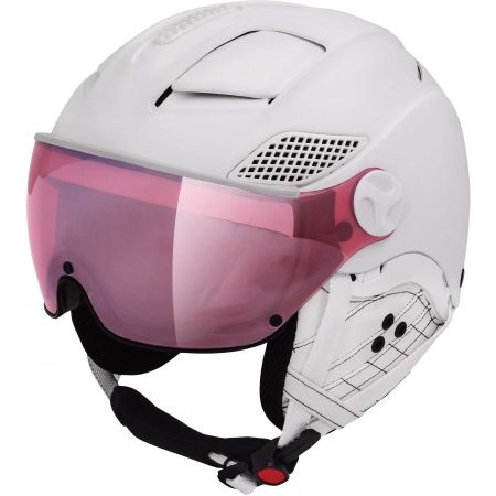 Unisex ski helmet with a visor - Mango MONTANA VIP - 1