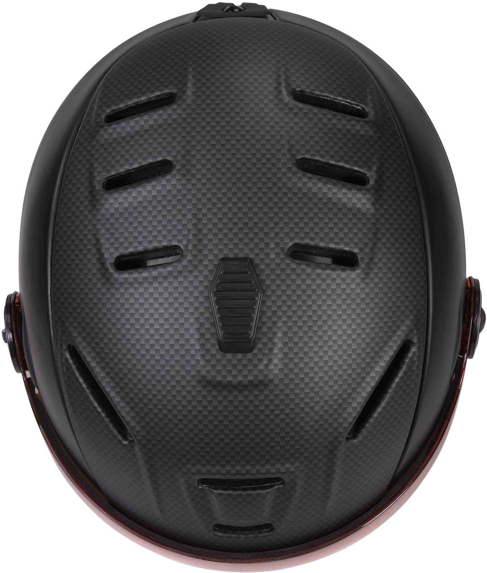 Unisex ski helmet with a visor