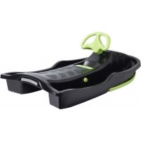 Sled with a steering wheel