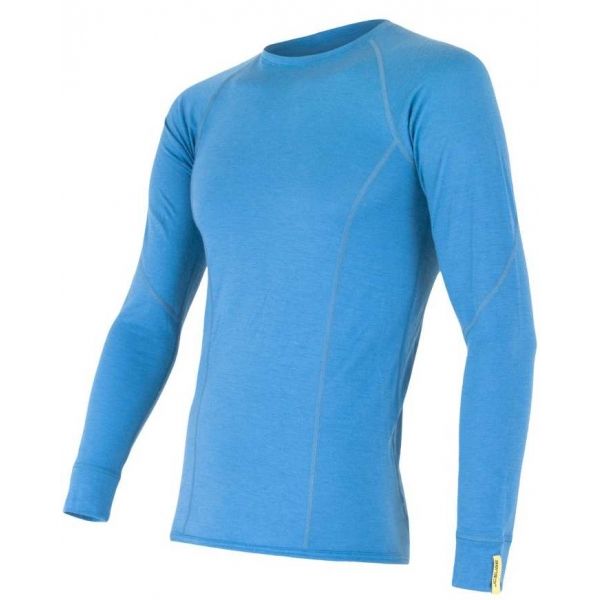 Sensor MERINO ACTIVE Langarmshirt für Herren, blau, größe S