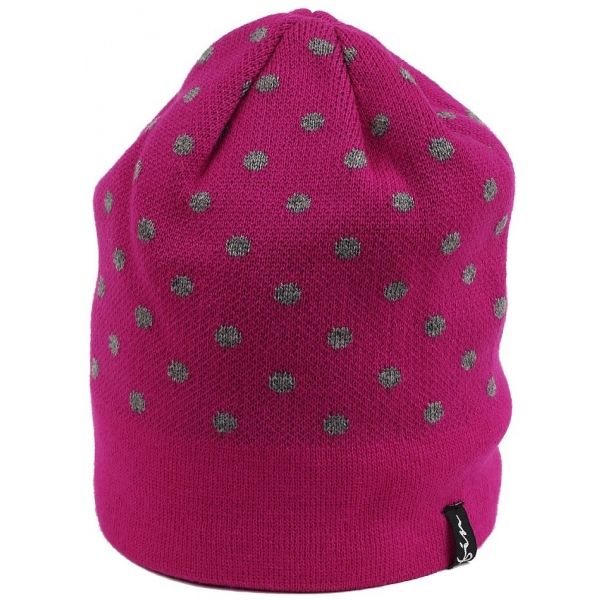 Finmark Зимна шапка Дамска плетена шапка, розово, veľkosť UNI