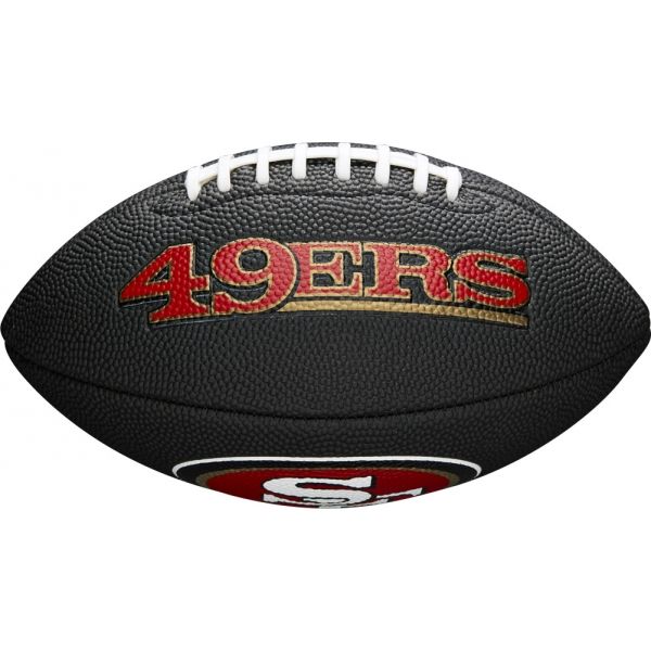 Wilson MINI NFL TEAM SOFT TOUCH FB BL SF Mini labda amerikai futballhoz, fekete, méret os