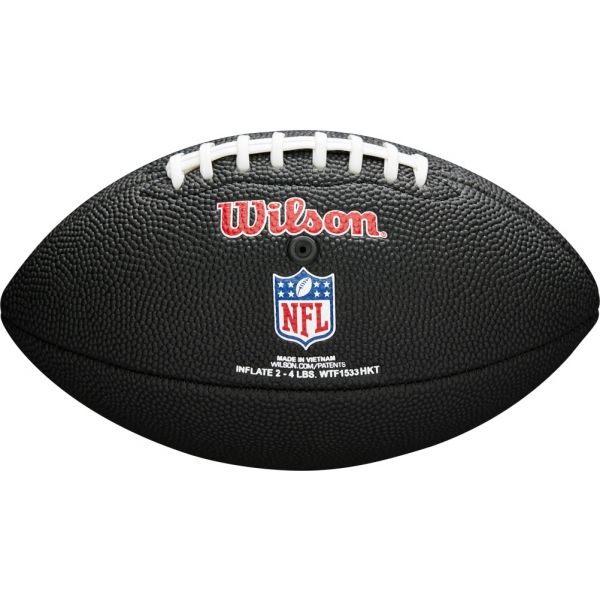 Wilson MINI NFL TEAM SOFT TOUCH FB BL PT American Football, Schwarz, Größe Os