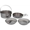 Stainless steel mess kit with two plates - Crossroad DUOS - 2