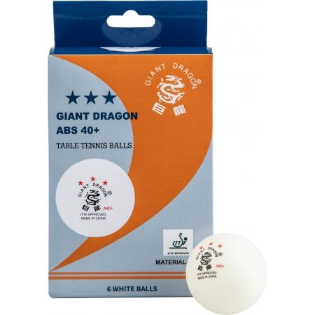 Loptičky na stolný tenis - Giant Dragon WHT PI PO