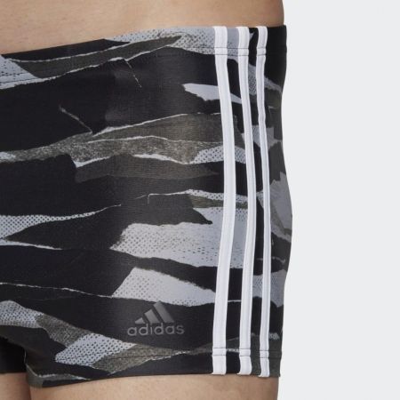 Men’s swimming shorts - adidas FITNESS 3-STRIPES GRAPHIC SWIM BOXER - 7