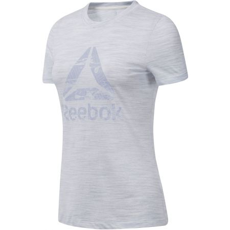 Reebok Womens Te Marble Logo Tee T-Shirt