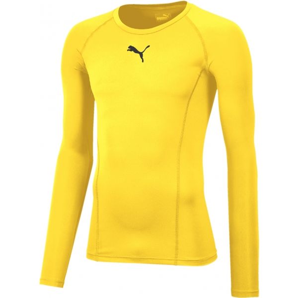 Puma LIGA BASELAYER TEE LS Férfi funkcionális póló, sárga, méret L