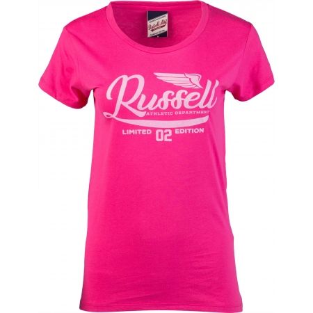 Russell Athletic GLITTER PRINTED WINGS S/S CREWNECK TEE SHIRT - Dámské tričko