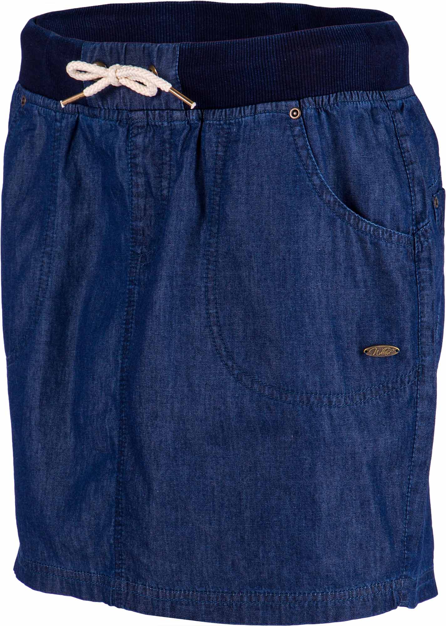 Dámska sukňa s džínsovým vzhľadom