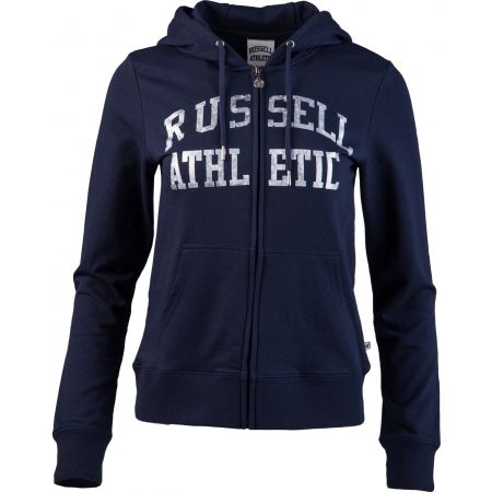 Russell Athletic CLASSIC PRINTED ZIP THROUGH HOODY - Дамски суитшърт