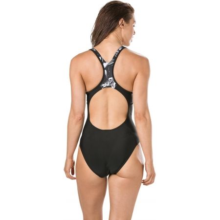 Women's swimsuit - Speedo PRINTED FIT LANEBACK - 3