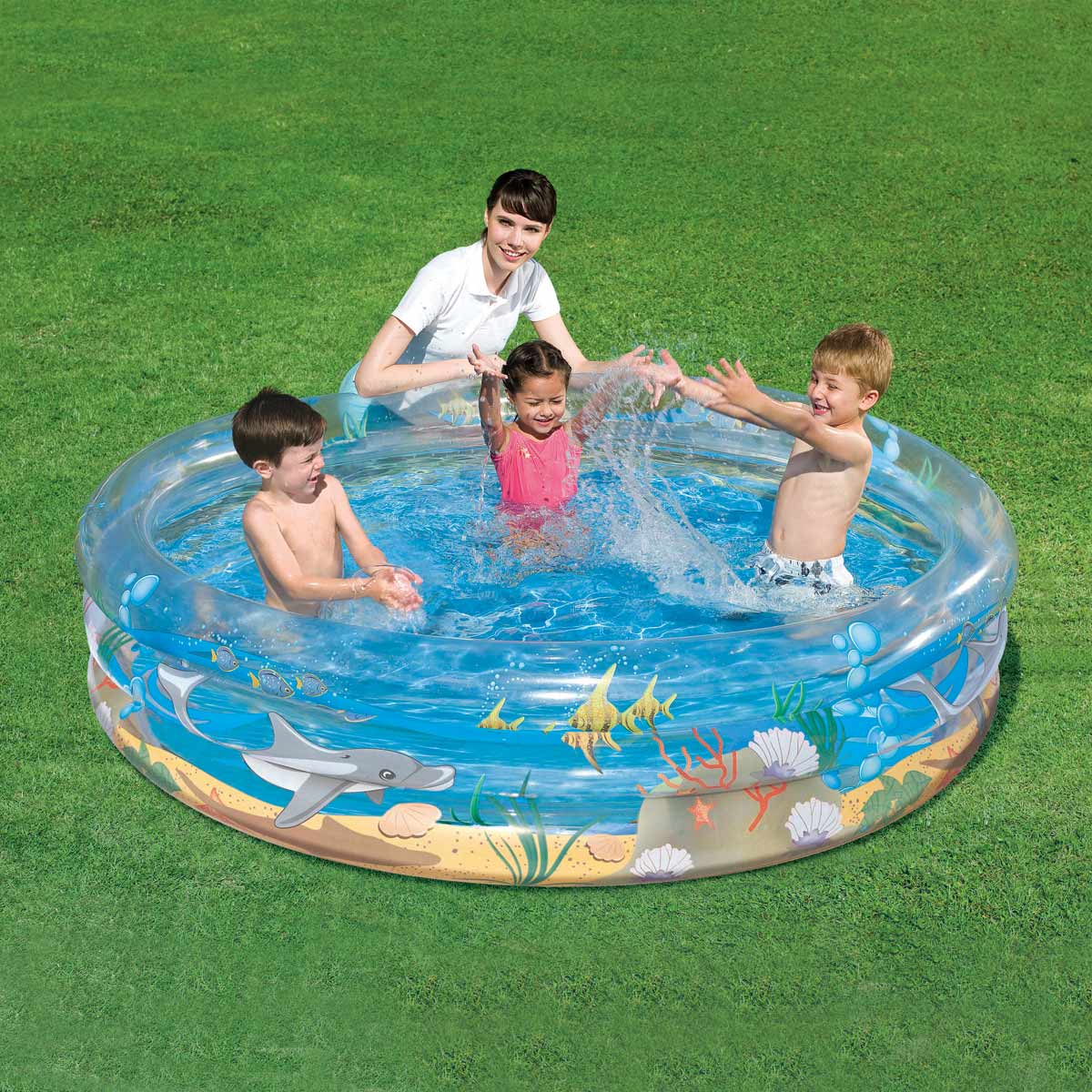 79x21 Transparent Sea Life Pool - Inflatable pool