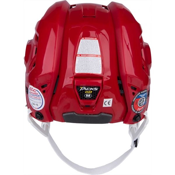 CCM TACKS 110 SR Hockey Helm, Rot, Größe S