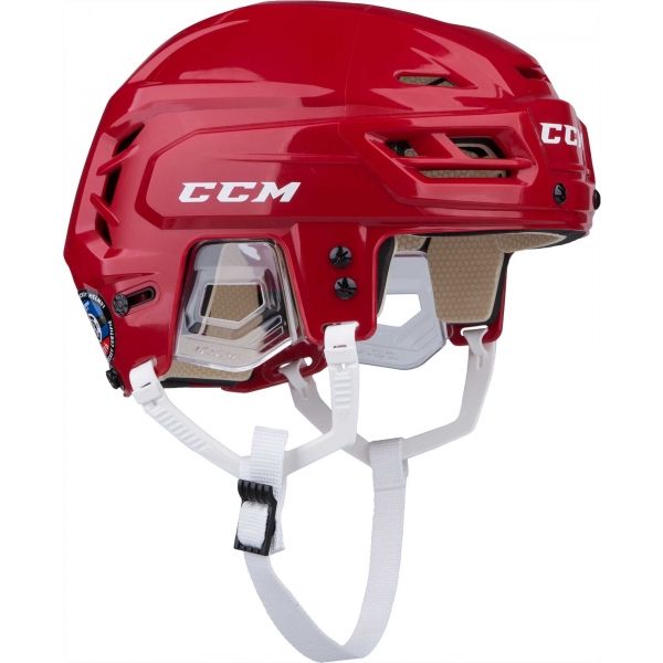 CCM TACKS 110 SR Hockey Helm, Rot, Größe S
