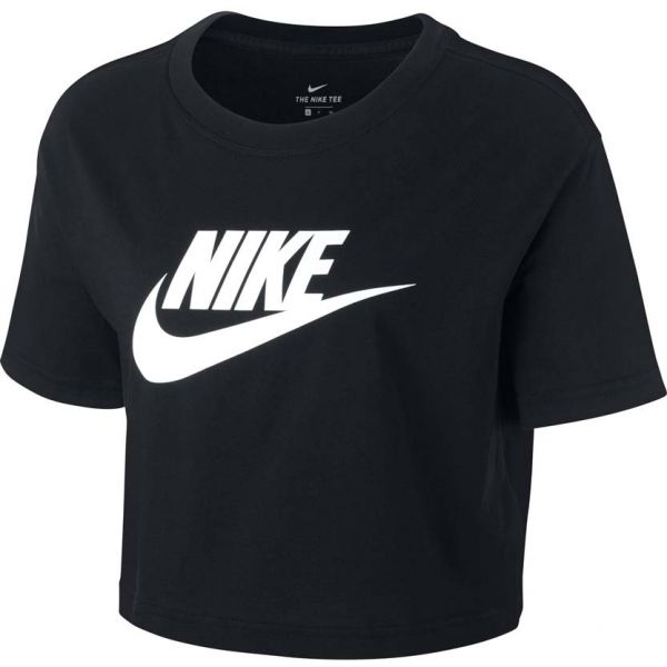 Nike NSW TEE ESSNTL CRP ICN FTR W Női póló, fekete, méret S
