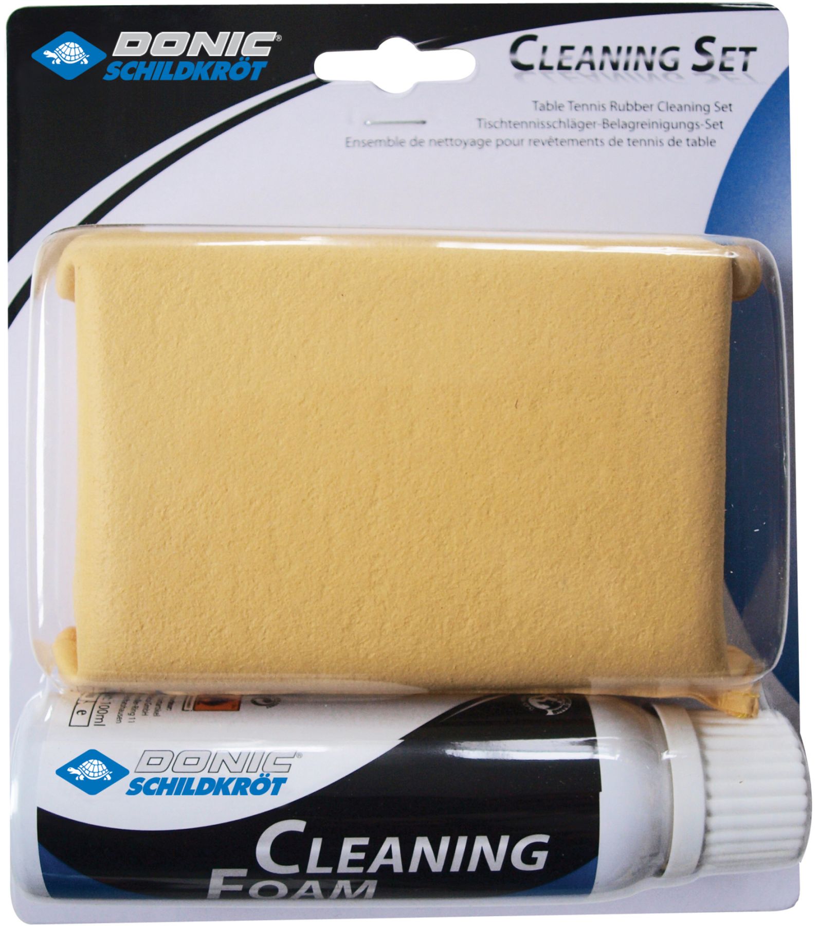 Cleaning sponge and spray