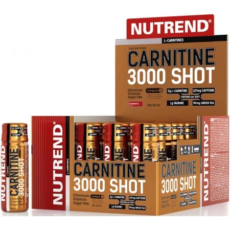Nutrend CARNITINE 3000 SHOT 60 ML JAHODA - L -carnitine