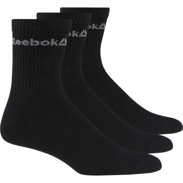 Reebok ACT CORE CREW SOCK 3P Uniszex zokni, fekete, méret 35-38