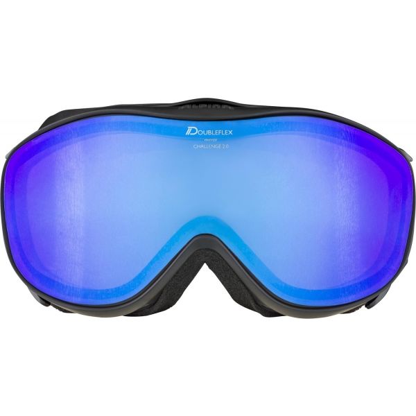 Alpina Sports CHALLENGE 2.0 M Unisex Skibrille, Schwarz, Größe Os